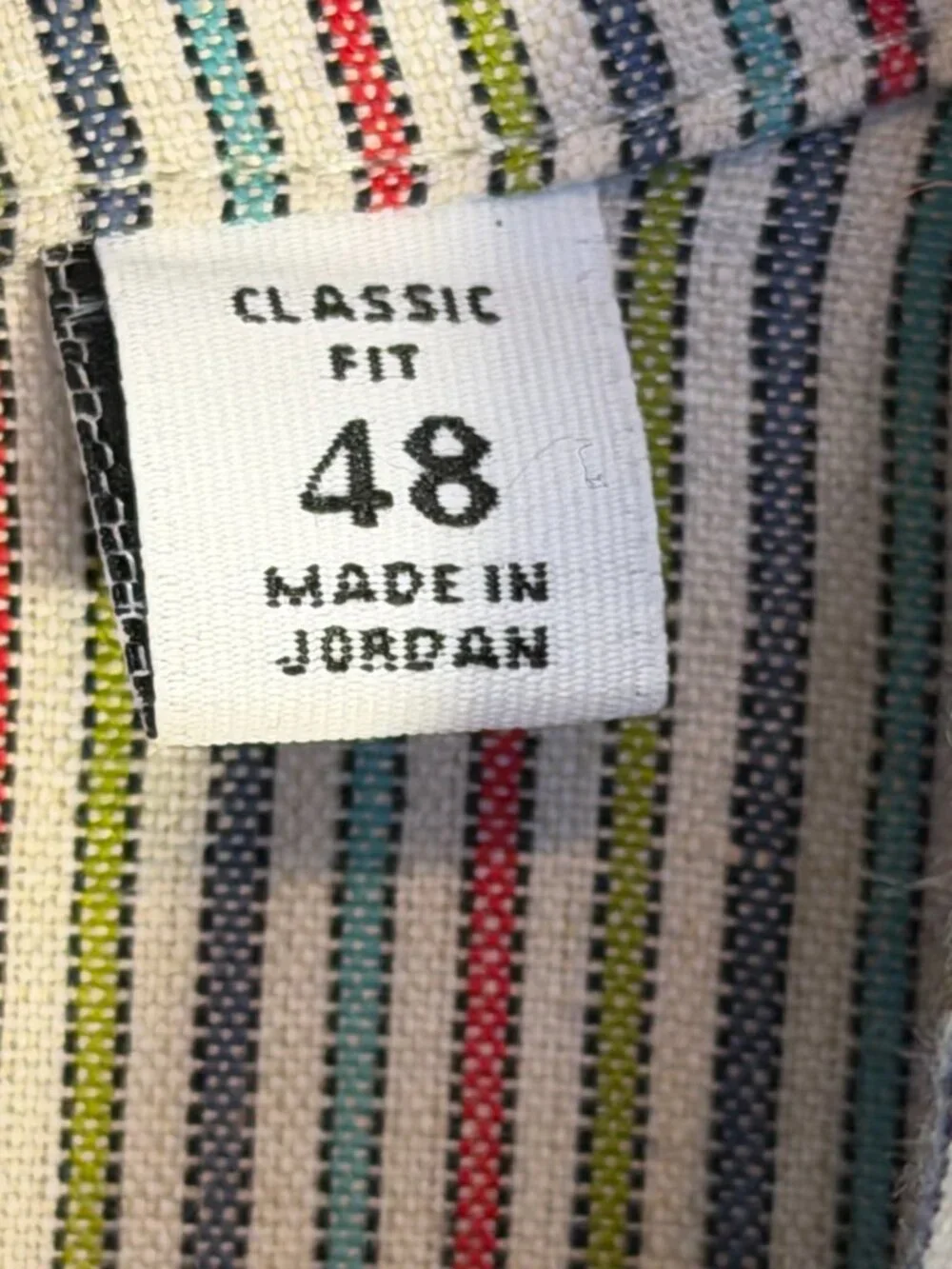 Robert Graham Striped Blazer Men's 48 Multicolor